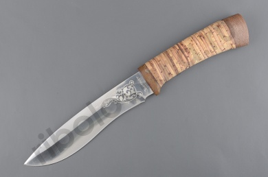 Нож SN-2 Охотник, рукоять: береста наборная