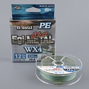 Шнур плетёный Ygk G-Soul PE Egi-Metall WX4 120m #0.5 10lb 