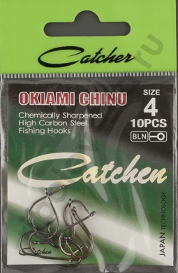 Одинарные крючки Catcher Okiami Chinu № 4