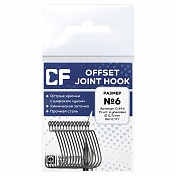 Офсетные крючки Crazy Fish offset joint hook # 6