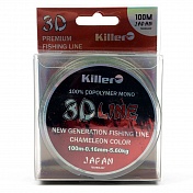 Леска Killer 3D Line 100мм 0,18мм