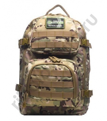 Рюкзак тактический Huntsman RU 880 цв. Черный 40л, тк. Оксфорд