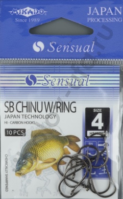Крючки Mikado - Sensual - SB Ching w/ring №4 B (с ушком) 