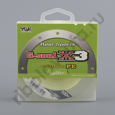 Шнур плетёный Ygk G-Soul E3 PE 100m 9lb #0.6