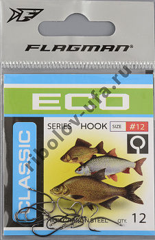 Одинарные крючки Flagman Classic 3 №12 (12шт/уп)