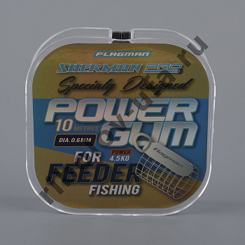Фидергум для карповых и фидер.снастей Flagman Feeder Gum Sherman 10м, d-1.0мм, 6.5кг