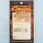 Мормышка вольфрам.Тульская Капля с кембриком 5,0мм никель