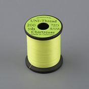 Монтажная нить Uni Thread 8/0 200y Chartreuse  (вощеная)