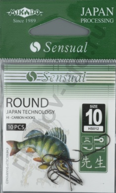 Крючки Mikado - Sensual - Round 012 № 10 BN (с ушком) 