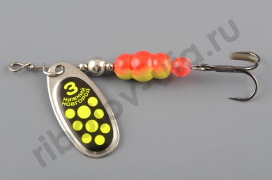 Блесна Нижегородская Aglia №3 10гр цв.03a серебро