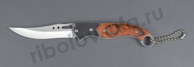 Нож туристический Следопыт, деревянная ручка, дл.клинка 70мм PF-PK-12