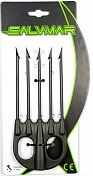 Наконечник Salvimar Jet пятизубый mustad, Зеленый