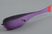 Рыбка поролоновая Leader 160мм цв.фиолетовый-черный UV #30