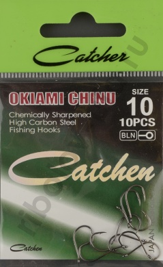 Одинарные крючки Catcher Okiami Chinu № 10
