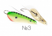 Блесна незацеп. Жор spoon №1 латунь 11гр. 1мм цв. 3