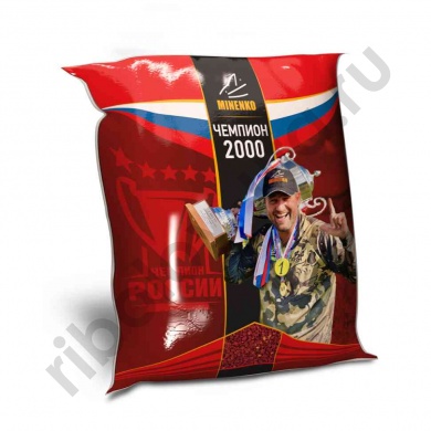 Прикормка Minenko Чемпион 2000 0,75кг Клубника 