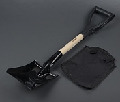 Лопата Следопыт совковая деревянная,черенок с ручкой, в чехле PF-SF-04