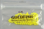 Икра Gold Fish силикон, светонакопительная аромат креветка 4мм, цв.10