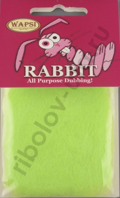 Даббинг Wapsi Rabbit Dubbing FL. Chartreuse 