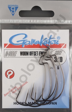 Офсетные крючки Gamakatsu Worm offset Ewg NS №3/0