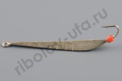 Блесна Курганская №22 с 1-м крючком, 30мм цв. серебро