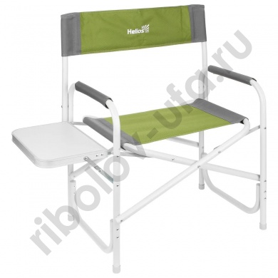 Кресло директорское с откидным столиком Helios цв. серо-зеленый T-HS-DC-95200T-M-GG