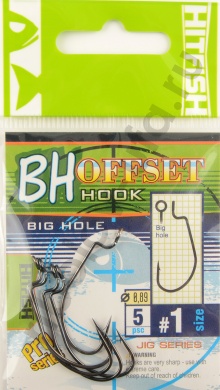 Офсетные крючки Hitfish Big Hole offset # 01