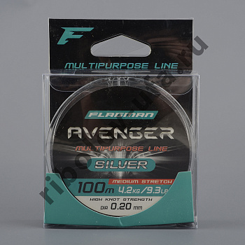 Леска Flagman Avenger Silver Line 100м, 0.20мм, 4.2кг