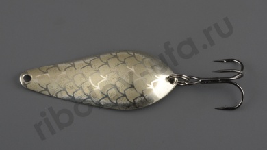 Блесна колеблющаяся Sinkers  Атом 20гр. мельхиор рис №05