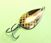 Блесна Люкс Нижегородская Ложка 15гр цв.01 золото