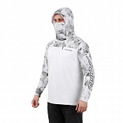 Джерси  Aquatic Дж-08 с капюшоном и баффом р.L логотип White Camo
