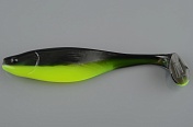 Силиконовая приманка Narval Commander Shad 18cm #045-Black Lime (3шт/уп)