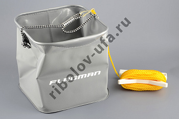 Ведро для воды Flagman Eva 6л 19x19x18см + веревка 7м