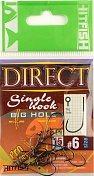 Одинарные крючки Hitfish Direct Single Hook (с большим ухом) # 6 