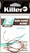 Офсетный крючок Killer Wide rande worm VD-102 № 2
