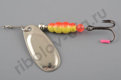 Блесна Нижегородская Aglia №4 14гр цв.00a серебро