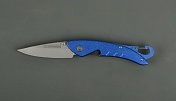 Нож складной Kosadaka N-F30 19,2/12.4 см, 72,8 гр.,син,рук. с карабином