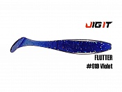 Силиконовая приманка Jig It Flutter 4,4in, 11см 7,8гр цв. 019 кальмар (5шт/уп)
