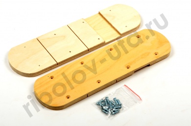Комплект накладок для охотничьих лыж (деревянная) + шурупы