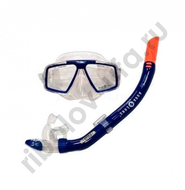 Комплект Aqua Lung маска Козюмель Про+трубка Аирент Про,силикон, цв.синий