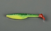 Силиконовая приманка Allvega  Belly Dance Shad 7см  3,5гр. (7 шт) цвет salad green silver flake RT