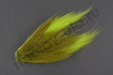 Кусочки хвоста оленя Wapsi Bucktail Pieces Fl. Chartreuse BTP509