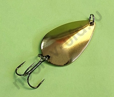 Блесна Нижегородская Ложка 15гр цв. золото-глянец