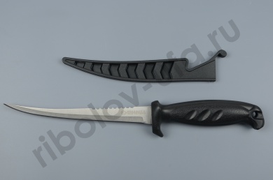 Ножи филейные Kosadaka 15 см c серейтором F-501 жёстк.чехол с фиксатором