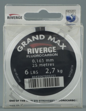 Поводковый материал GRAND MAX (флюорокарбон) 0,148 мм Fluorocarbon 2,2 kg, 25 m 5 lbs