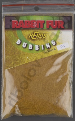 Даббинг Hends Rabbit Fur Dubbing Brown Yellow dark Hnd K-03