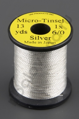 Люрекс овальн. микро UNI Micro-Tinsel 12yds. Silver