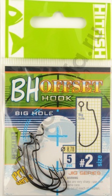 Офсетные крючки Hitfish Big Hole offset # 02