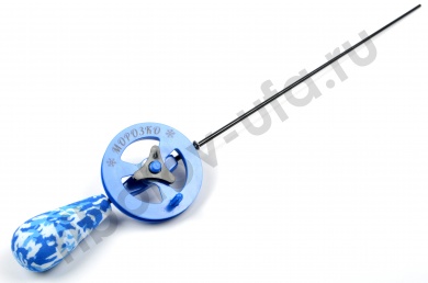 Удочка зимняя Морозко капелька камуфляж/синий