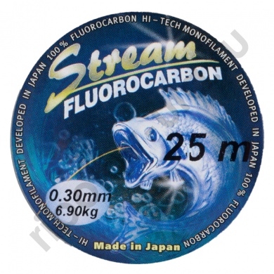 Леска Stream Fluorocarbon 25м,  0.15мм 